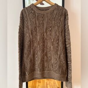 COOGI style Jack & Jones Biggie Premium cable knit crewneck sweater sweatshirt